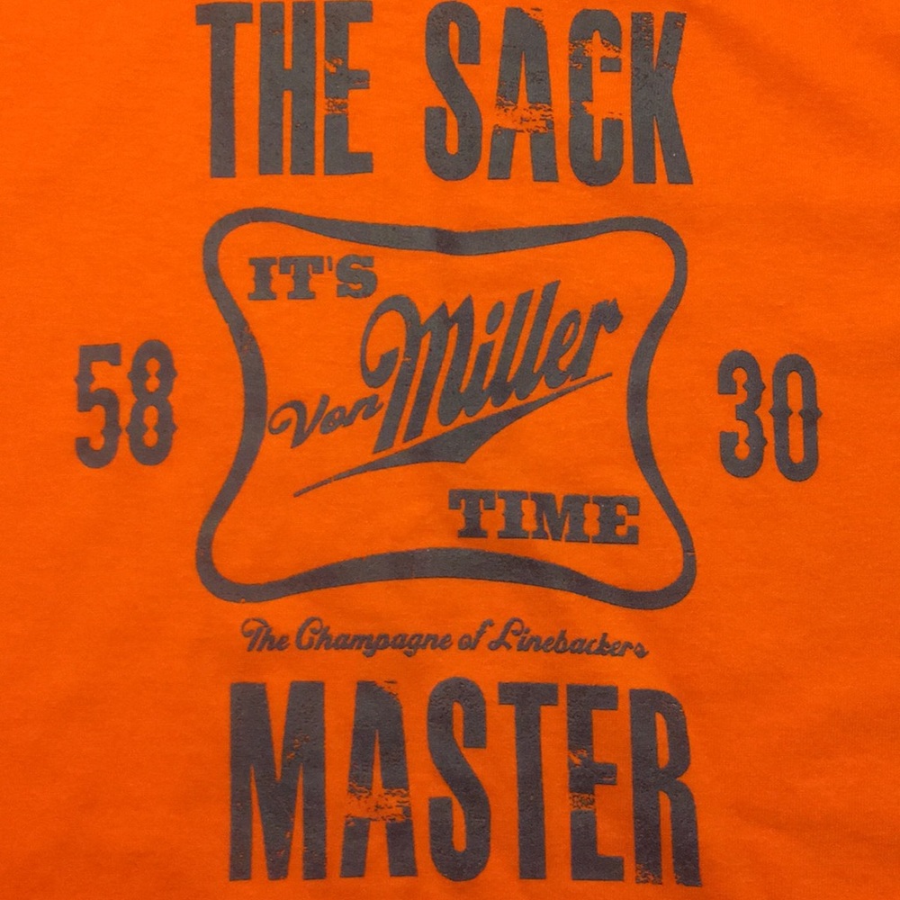 Original Von Miller Denver Bronco T Size L - Picture 2 of 2